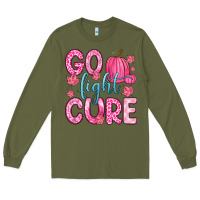 Army Green go fight cure Long Sleeve Tee - Zillion Design Studio