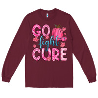 Burgundy go fight cure Long Sleeve Tee - Zillion Design Studio