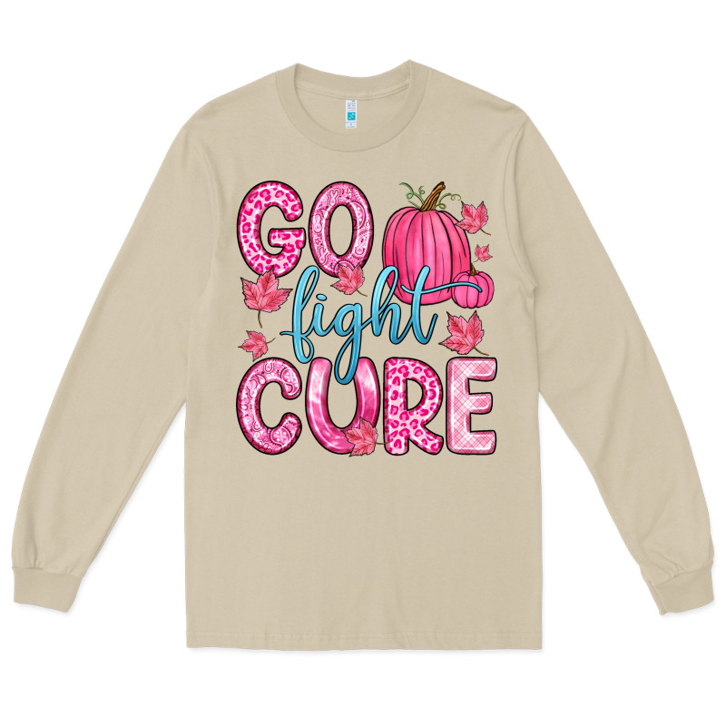 Go Fight Cure Long Sleeve Tee by Zillion Design Studio | Teevron