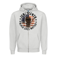Dove Grey black lives matter Zipper Hoodie - HRA Design Shop