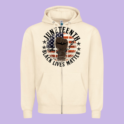 Black Lives Matter Zipper Hoodie Designed By Hra Design Shop
