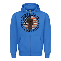True Royal black lives matter Zipper Hoodie - HRA Design Shop