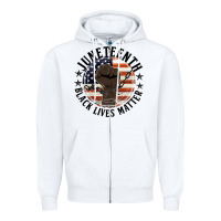 White black lives matter Zipper Hoodie - HRA Design Shop