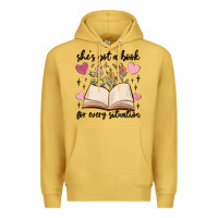 Antique Gold she's got a book for every situation Premium Hoodie - MaliasSmallBusiness