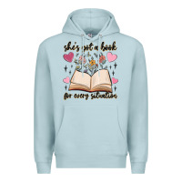 Blue Mist she's got a book for every situation Premium Hoodie - MaliasSmallBusiness