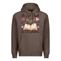 Coffee she's got a book for every situation Premium Hoodie - MaliasSmallBusiness
