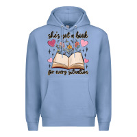 Colony Blue she's got a book for every situation Premium Hoodie - MaliasSmallBusiness