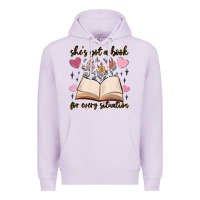 Lilac she's got a book for every situation Premium Hoodie - MaliasSmallBusiness
