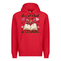 Red she's got a book for every situation Premium Hoodie - MaliasSmallBusiness