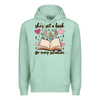Seafoam she's got a book for every situation Premium Hoodie - MaliasSmallBusiness