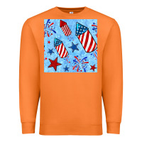 Carrot 4th of july firecracker and star seamless  pattern Premium Sweatshirt - BundleAndBundleShop