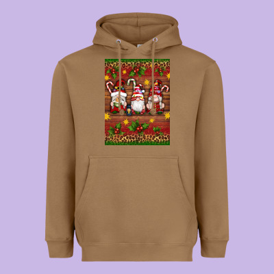 Christmas Gnomes Heavyweight Hoodie Designed By Artiststas