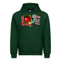 Forest Green love teacher Urban Hoodie - NancyCooperArtShop