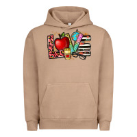 Pigment Burro love teacher Urban Hoodie - NancyCooperArtShop