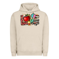 Pigment French Oak love teacher Urban Hoodie - NancyCooperArtShop
