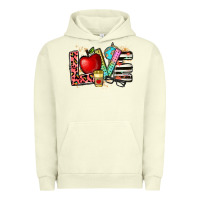 Pigment Pistachio love teacher Urban Hoodie - NancyCooperArtShop