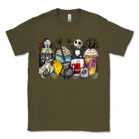 Army Green cartoon characters coffee cups Classic Tee - Zillion Design Studio