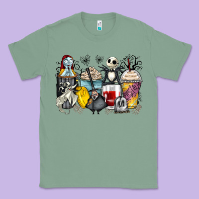 Cartoon Characters Coffee Cups Classic Tee Designed By Zillion Design Studio