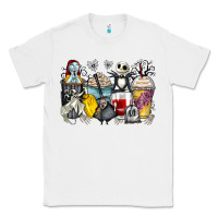 White cartoon characters coffee cups Classic Tee - Zillion Design Studio