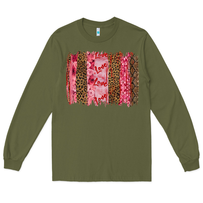 Valentine's Day Love Brushstrokes Long Sleeve Tee by RanaPortraitStore | Teevron