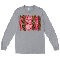 Heather Grey valentine's day love brushstrokes Long Sleeve Tee - RanaPortraitStore