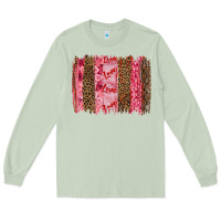Matcha valentine's day love brushstrokes Long Sleeve Tee - RanaPortraitStore