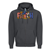 Smoke Faith USA flag sunflower Zipper Hoodie - Neo Western