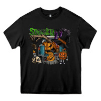 Black spooky Heavy Core Tee - SublimationCraftShop