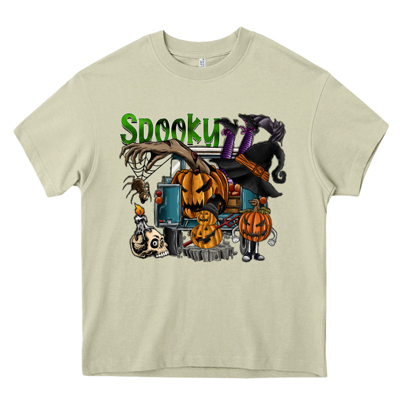 Spooky Heavy Core Tee by SublimationCraftShop | Teevron