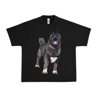 Black American akita Urban Heavy Tee - RanaPortraitStore