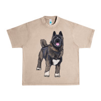 French Oak American akita Urban Heavy Tee - RanaPortraitStore