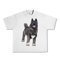 Lunar Rock American akita Urban Heavy Tee - RanaPortraitStore