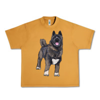 Peanut Butter American akita Urban Heavy Tee - RanaPortraitStore