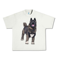 Pistachio American akita Urban Heavy Tee - RanaPortraitStore