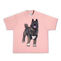Salmon American akita Urban Heavy Tee - RanaPortraitStore