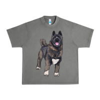 Tornado American akita Urban Heavy Tee - RanaPortraitStore