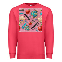 Cardinal Teacher Seamless Pattern Premium Sweatshirt - BundleAndBundleShop