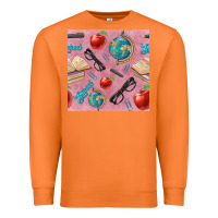 Carrot Teacher Seamless Pattern Premium Sweatshirt - BundleAndBundleShop