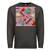 Smoke Teacher Seamless Pattern Premium Sweatshirt - BundleAndBundleShop