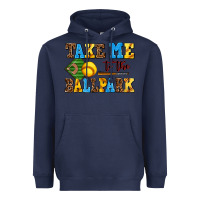 Navy take me to the ballpark softball Heavyweight Hoodie - AdoDesignShop