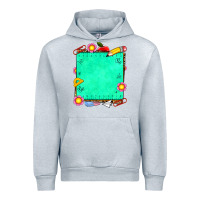 Heather Grey school add your own text Urban Hoodie - NancyCooperArtShop
