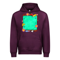 Mauve Wine school add your own text Urban Hoodie - NancyCooperArtShop