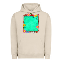 Pigment French Oak school add your own text Urban Hoodie - NancyCooperArtShop