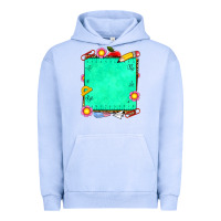Pigment Grape Ice school add your own text Urban Hoodie - NancyCooperArtShop
