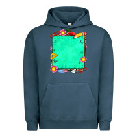 Pigment Midnight Navy school add your own text Urban Hoodie - NancyCooperArtShop