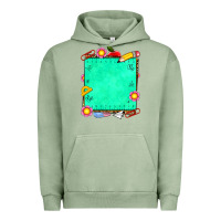 Pigment Oil Green school add your own text Urban Hoodie - NancyCooperArtShop