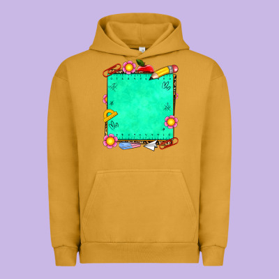 School Add Your Own Text Urban Hoodie Designed By Nancycooperartshop