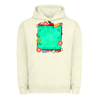 Pigment Pistachio school add your own text Urban Hoodie - NancyCooperArtShop
