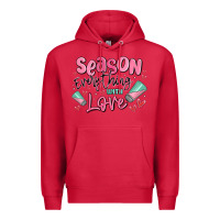 Cardinal season everything with love Premium Hoodie - MaliasSmallBusiness