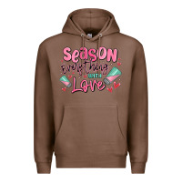 Chestnut season everything with love Premium Hoodie - MaliasSmallBusiness